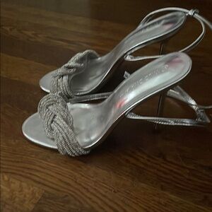 Elegant Silver Women's Heels